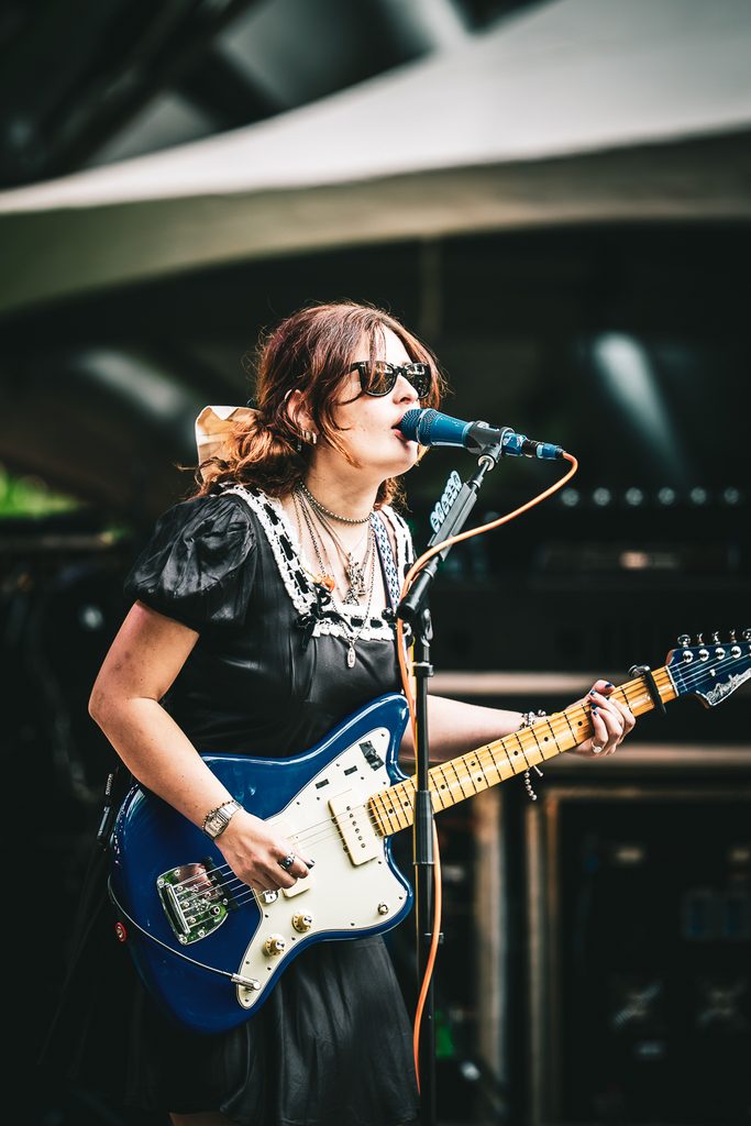 Linda Lindas performing at Power to the People
