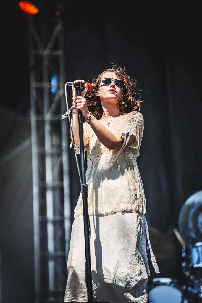 Violet Grohl performing at Shaky Knees 2026 in Atlanta GA